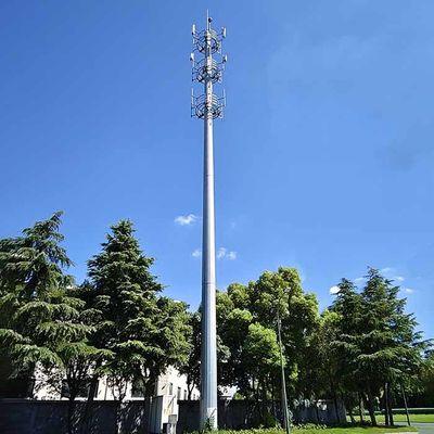 35m スチールアンテナ モノポール 通信ポストのためのプラットフォーム