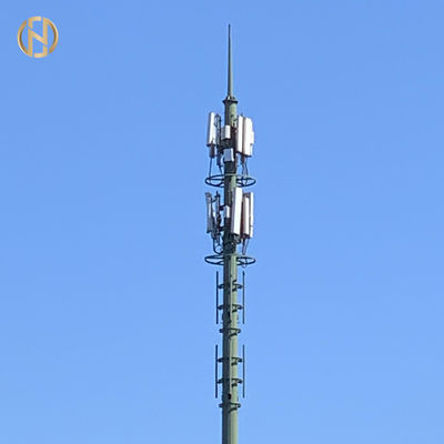 多角形のテレコミュニケーションのポスト35mの36m Monopole電気通信はそびえている