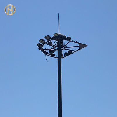 熱いすくいの電流を通された洪水の街灯柱60FT 65FT 70FT ドデカゴンの固定タイプ