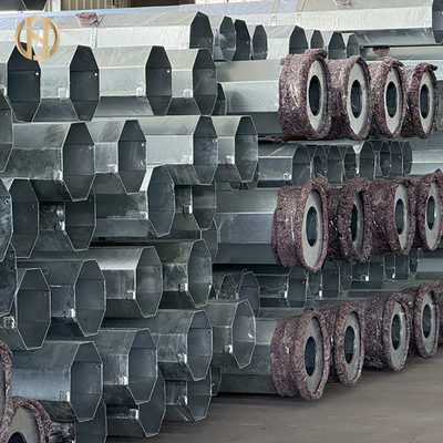 購入 9M 10M 12M Hot Dip Galvanized Concrete Electric Pole 33KV Steel Tower Pole for Power Distribution Equipment online manufacture