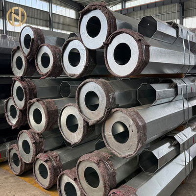 購入 High-quality Export Octagonal Hot-dip Galvanized Transmission Line Steel Poles online manufacture