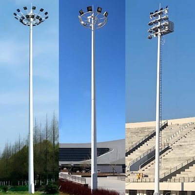 購入 ホットディップ高マストポールスタジアム照明ポールチューブル鋼ポール online manufacture