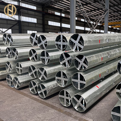 購入 9m 10m 12m Galvanized Steel Power Transmission Pole, Electric Support Tower for Utility, Overhead Lines & Power Grid online manufacture