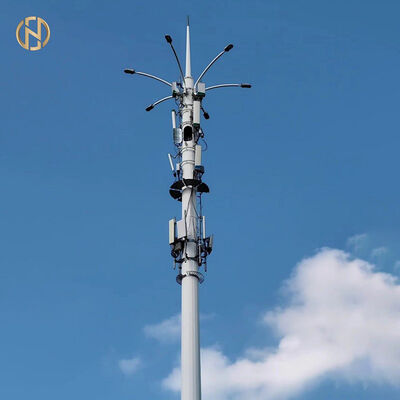 購入 屋外通信タワー用亜鉛メッキ 5G 通信鋼柱 |中国メーカーのカスタムモノポールセルアンテナマスト online manufacture