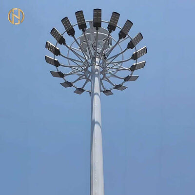 購入 スタジアム照明 各種柱形と高さを持つ高柱柱 15〜40メートル 耐久性のある電熱鋼構造 online manufacture