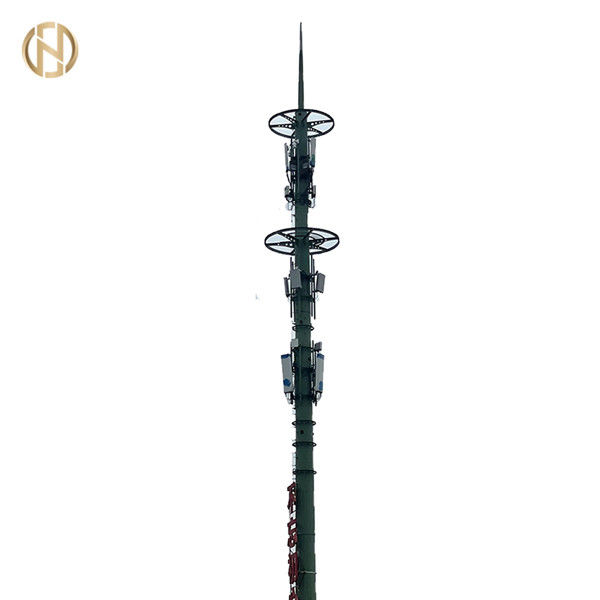 30m ホットディップガルバン化電信ポール ASTM A572 GR65 スチール