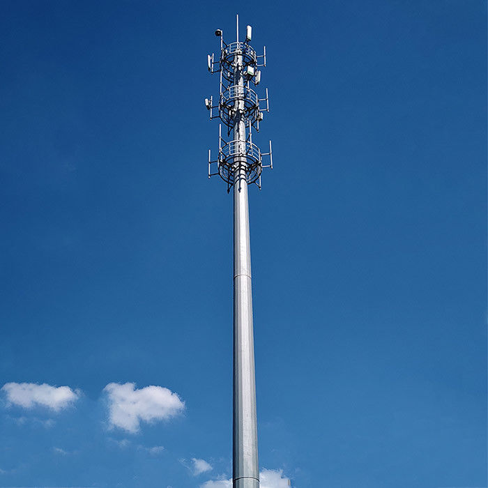100FT 120FT テレコムポール ホットディップ バルナライズド 表面処理 そしてフタオ 通信 ポスト 屈曲計算