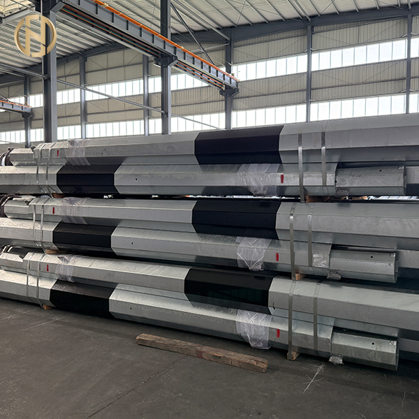 High-quality Export Octagonal Hot-dip Galvanized Transmission Line Steel Poles