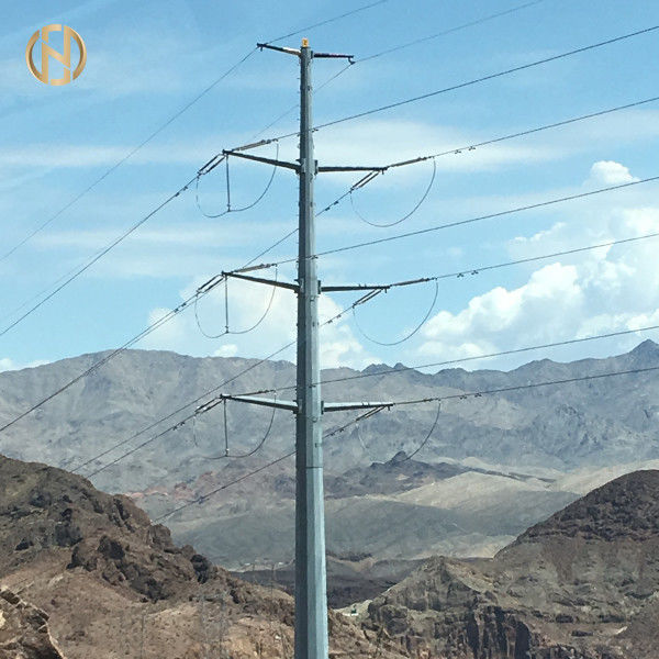 灰色色は55FT八角形の鋼鉄ポーランド人69KV NEA 50FTに60FT 65FT 70FT電流を通しました
