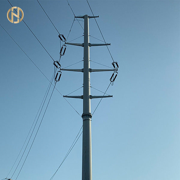 ベースプレートおよびM42アンカー・ボルト100FT 105FTの0-5程度の138KV HDG 33Mの電気事業ポーランド人
