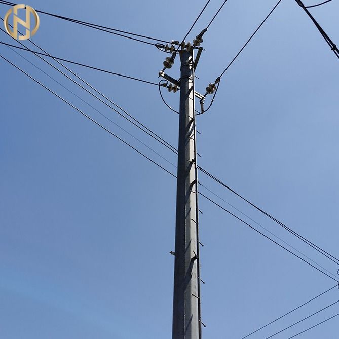 送電線のための161KV Q420 355Mpaの管状の鋼鉄ポーランド人
